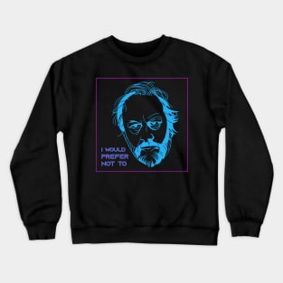 Cyber Žižek - I would prefer not to Crewneck Sweatshirt